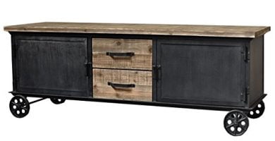 Mueble tv estilo industrial madera