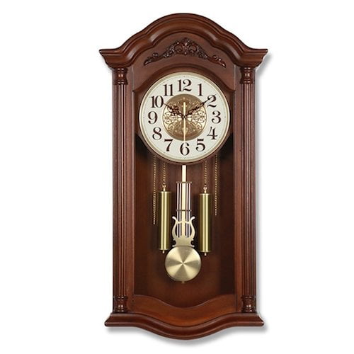 Reloj de péndulo de madera maciza hecho a mano