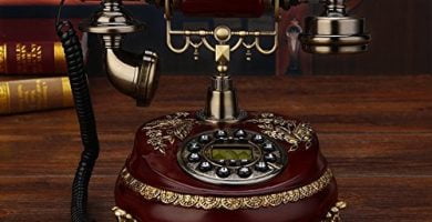 Teléfono fijo antiguo del Ministerio del Interior