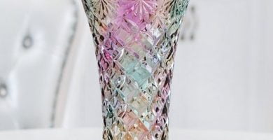 Jarrón cristal Bohemia Flor de Bambú