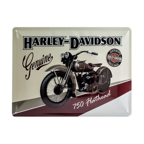 Cartel chapa Nostalgic Art Harley Davidson