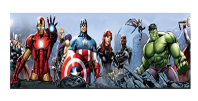 Cenefa para pared Marvel Avengers