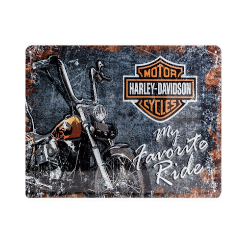 Chapa de Cartel Harley Davidson Favourite Ride