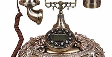 Teléfono fijo antiguo vintage Europeo