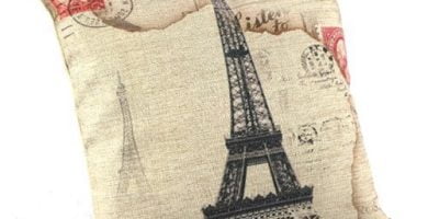 Funda de cojines vintage París Torre Eiffel