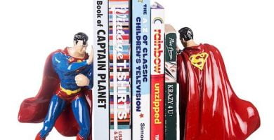 Sujetalibros original de cómic Superman