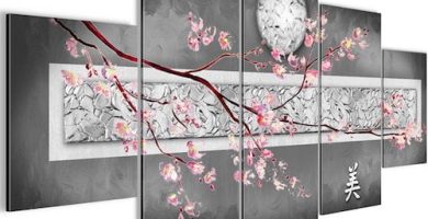 Cuadro para salón comedor - Sakura flor