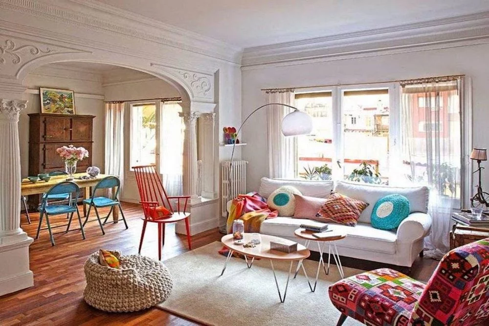 comedor estilo boho chic