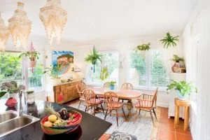 decoracion boho chic comedor