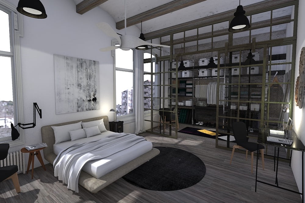 ¡El encanto único de un dormitorio industrial! – Prodecoracion